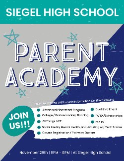 Parent Academy Night Fall 2023